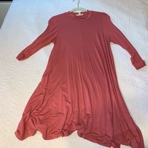 Coral lightweight dress